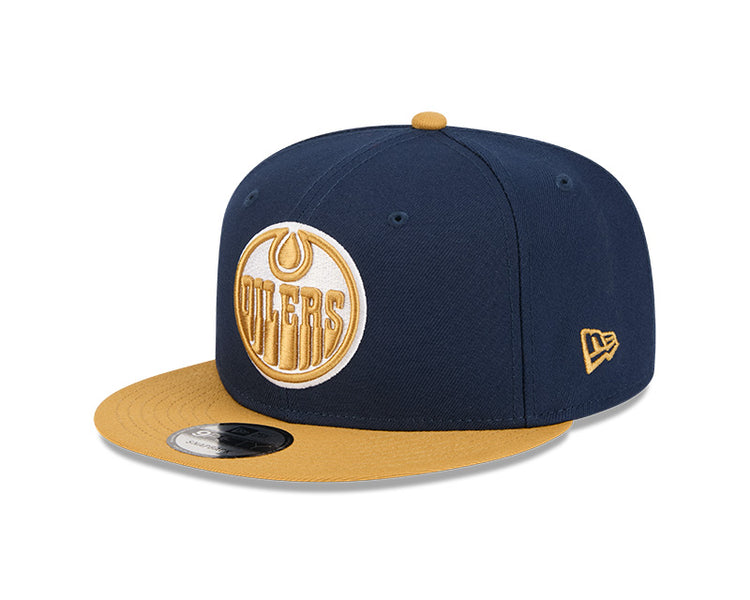 New Era Men's NHL Edmonton Oilers 950 Color Pack Cap Navy/Brown

