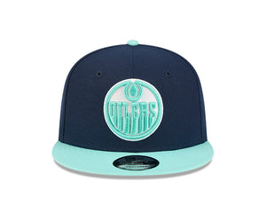 New Era Men's NHL Edmonton Oilers 950 Color Pack Cap Navy/Teal

