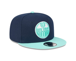 New Era Men's NHL Edmonton Oilers 950 Color Pack Cap Navy/Teal

