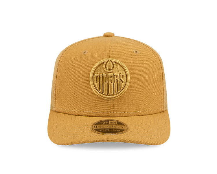 New Era Men's NHL Edmonton Oilers 970SS Color Pack Cap Brown
