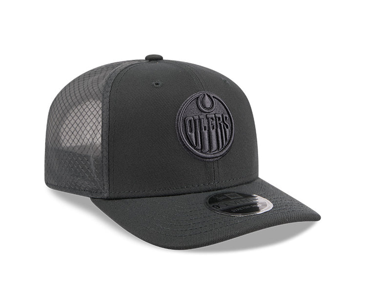 New Era Men's NHL Edmonton Oilers 970SS Color Pack Cap Charcoal
