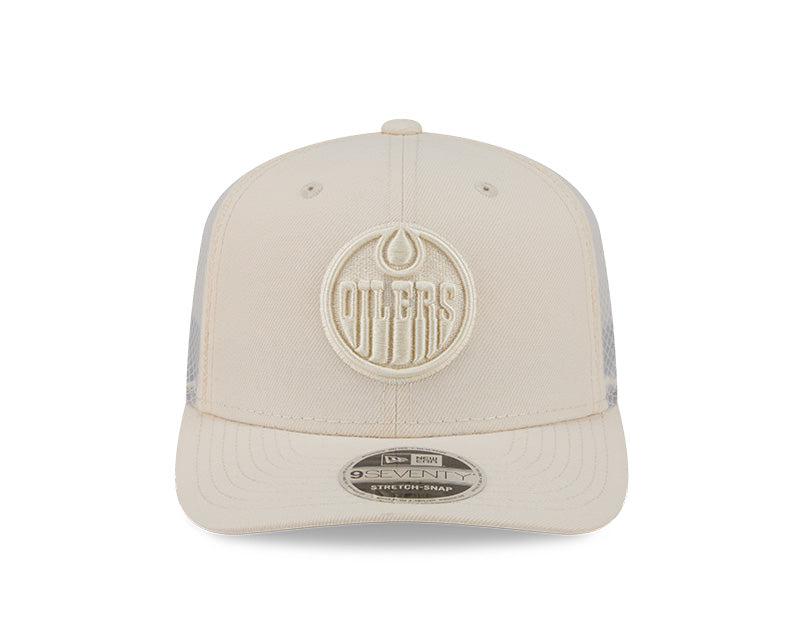New Era Men's NHL Edmonton Oilers 970SS Color Pack Cap Cream
