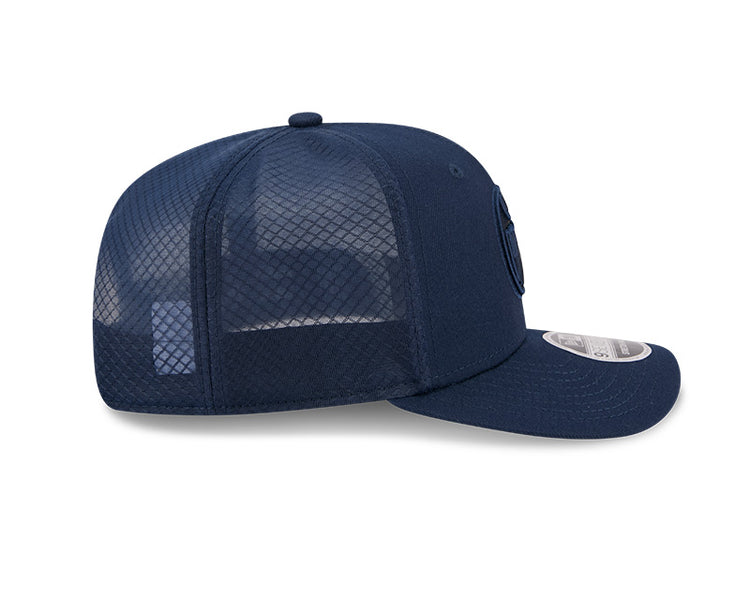 New Era Men's NHL Edmonton Oilers 970SS Color Pack Cap Navy

