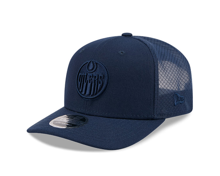 New Era Men's NHL Edmonton Oilers 970SS Color Pack Cap Navy
