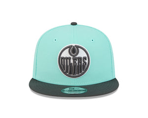 New Era Youth NHL Edmonton Oilers 950 Color Pack Cap Teal/Navy
