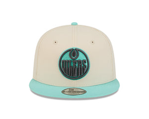 New Era Youth NHL Edmonton Oilers 950 Color Pack Cap White/Teal
