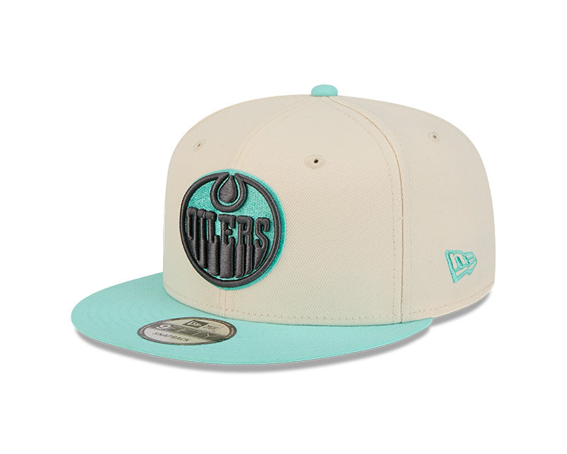 New Era Youth NHL Edmonton Oilers 950 Color Pack Cap White/Teal
