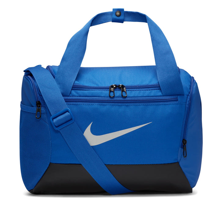 Nike Brasilia Duffle Bag X-Small 25L GAME ROYAL/BLACK/METALLIC SILVER
