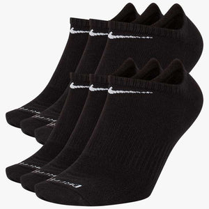 Nike Everyday Plus Training No Show Socks 6-Pack Black