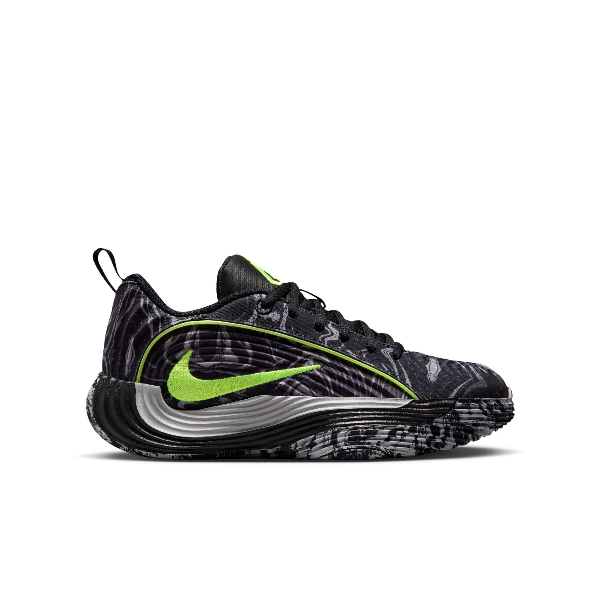Nike Junior Giannis Immortality 5 Basketball Shoe BLACK/VOLT-LT SMOKE GREY
