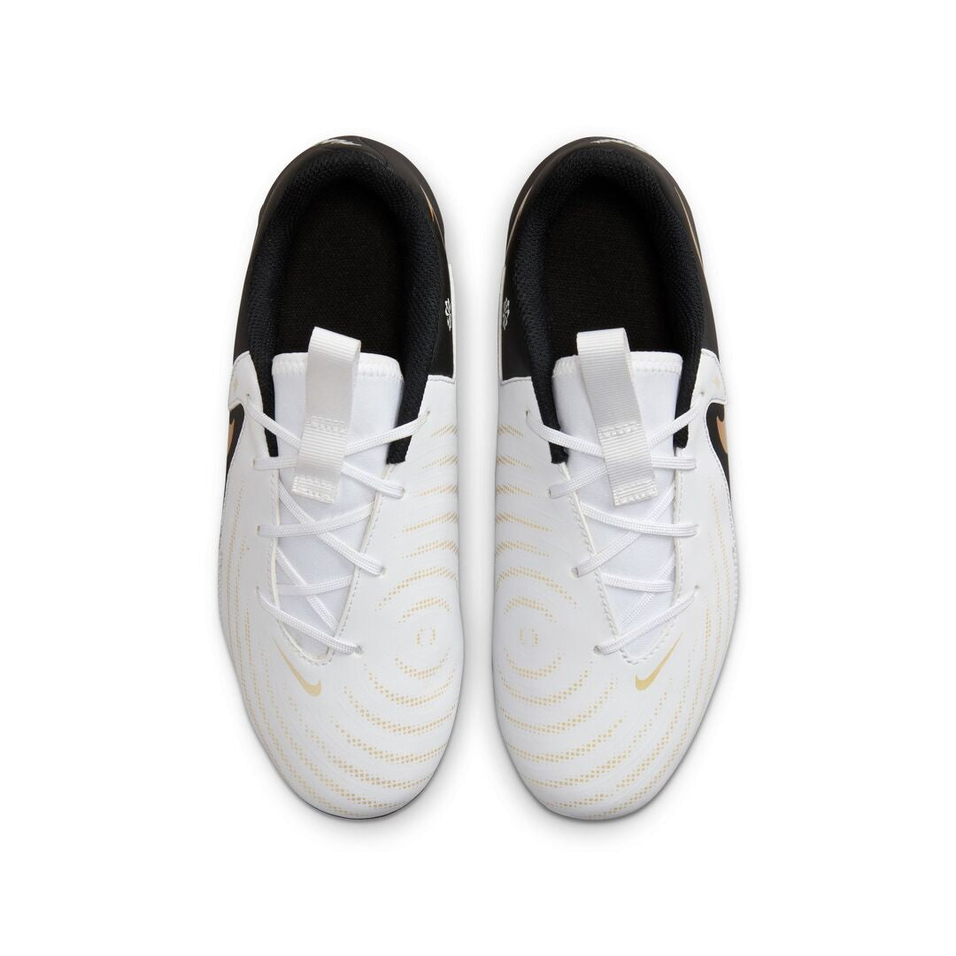 Nike Junior Phantom GX II Academy FG/MG Soccer Cleat White/Black