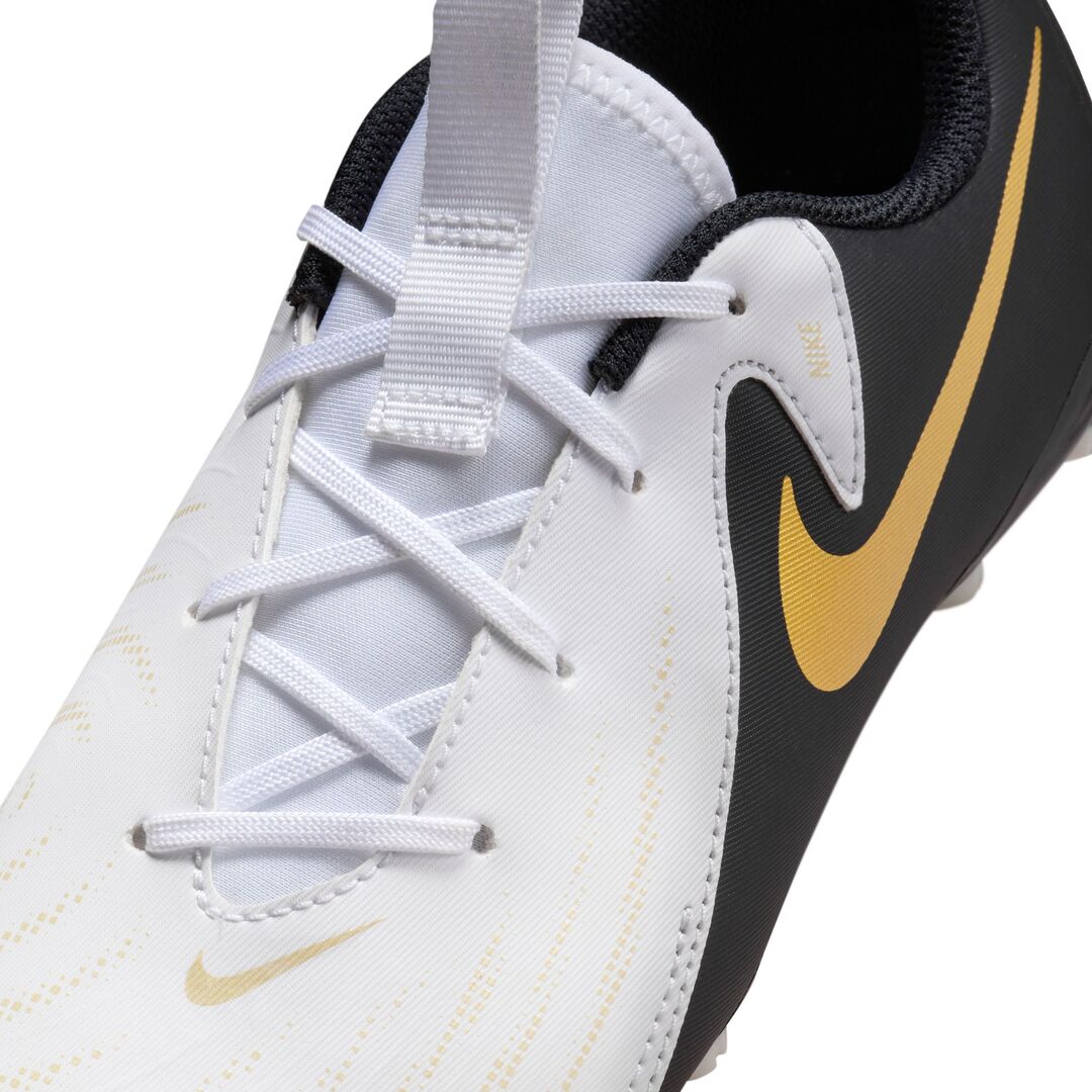 Nike Junior Phantom GX II Academy FG/MG Soccer Cleat White/Black