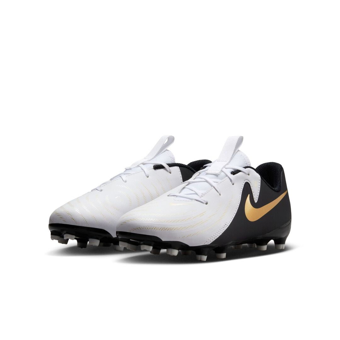Nike Junior Phantom GX II Academy FG/MG Soccer Cleat White/Black