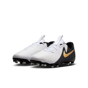 Nike Junior Phantom GX II Academy FG/MG Soccer Cleat White/Black