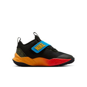 Nike Junior Team Hustle 12 Basketball Shoe BLACK/WHITE-LASER ORANGE-ACTION GRAPE
