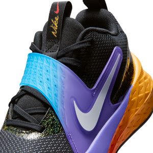 Nike Junior Team Hustle 12 Basketball Shoe BLACK/WHITE-LASER ORANGE-ACTION GRAPE
