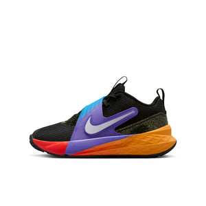 Nike Junior Team Hustle 12 Basketball Shoe BLACK/WHITE-LASER ORANGE-ACTION GRAPE
