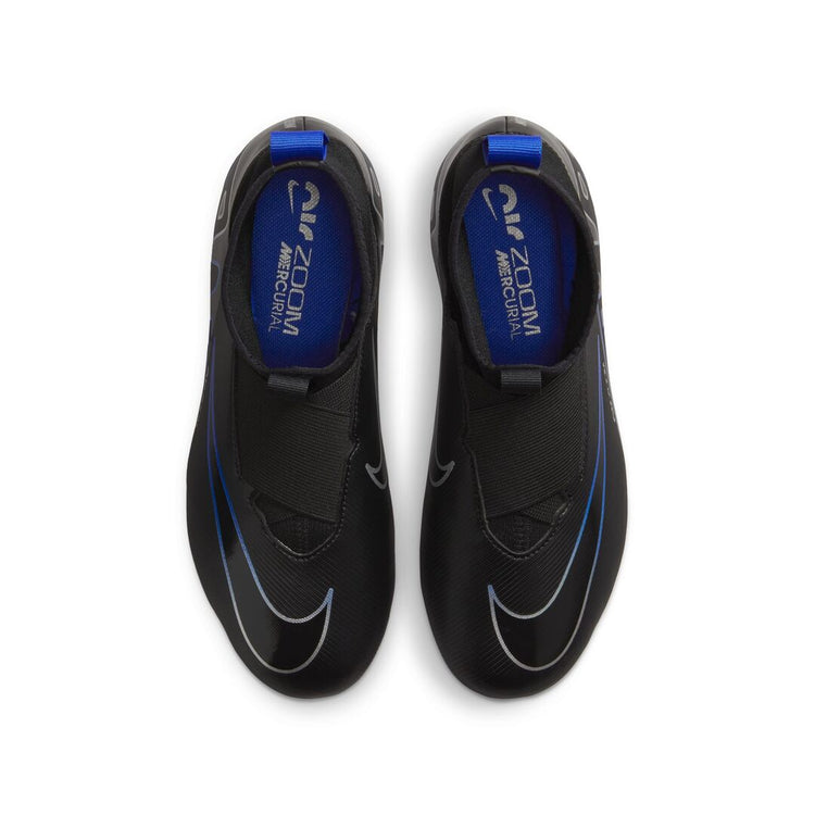 Nike Junior Zoom Mercurial Superfly 9 Academy FG/MG Soccer Cleat Black/Chrome