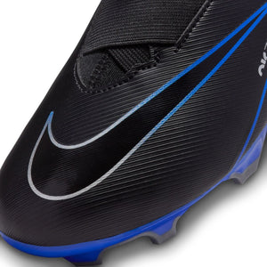 Nike Junior Zoom Mercurial Vapor 15 Academy MG Soccer Cleat Black/Chrome