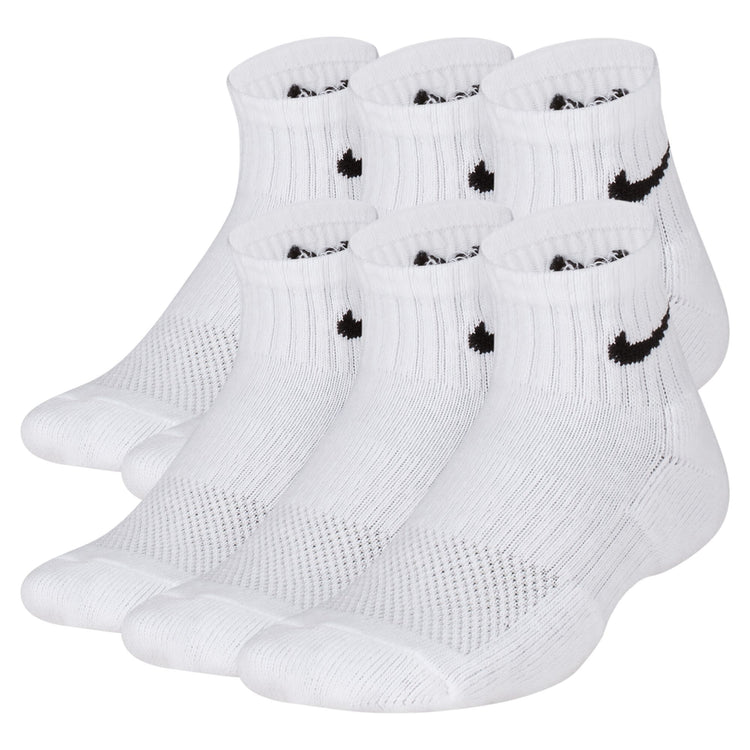 Nike Kids Cushioned Ankle Socks 6-Pack White