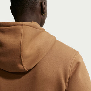 Nike Men's Club Fleece Hoodie ALE BROWN/ALE BROWN/WHITE
