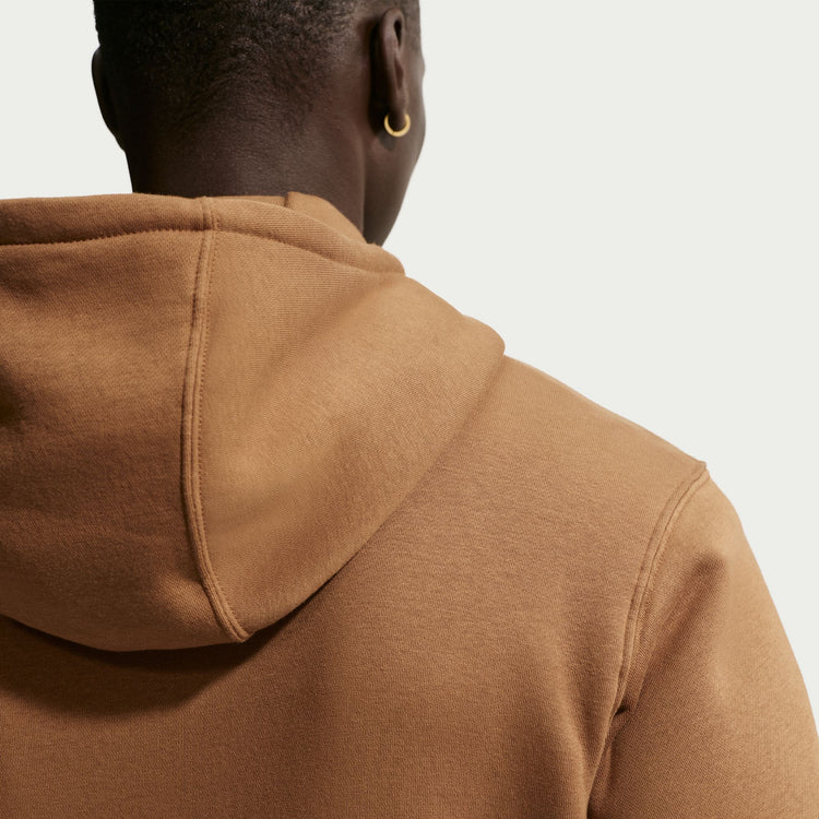 Nike Men's Club Fleece Hoodie ALE BROWN/ALE BROWN/WHITE
