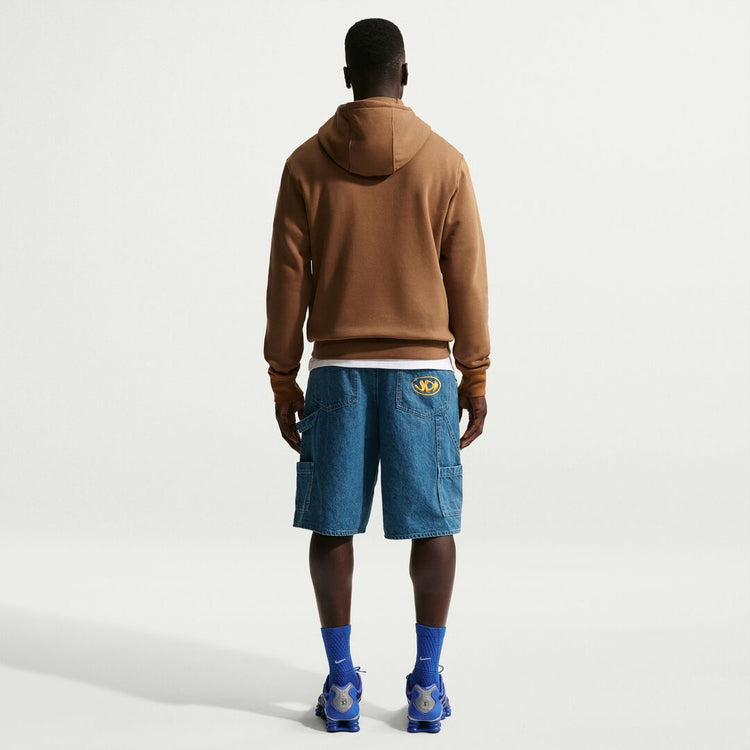Nike Men's Club Fleece Hoodie ALE BROWN/WHITE