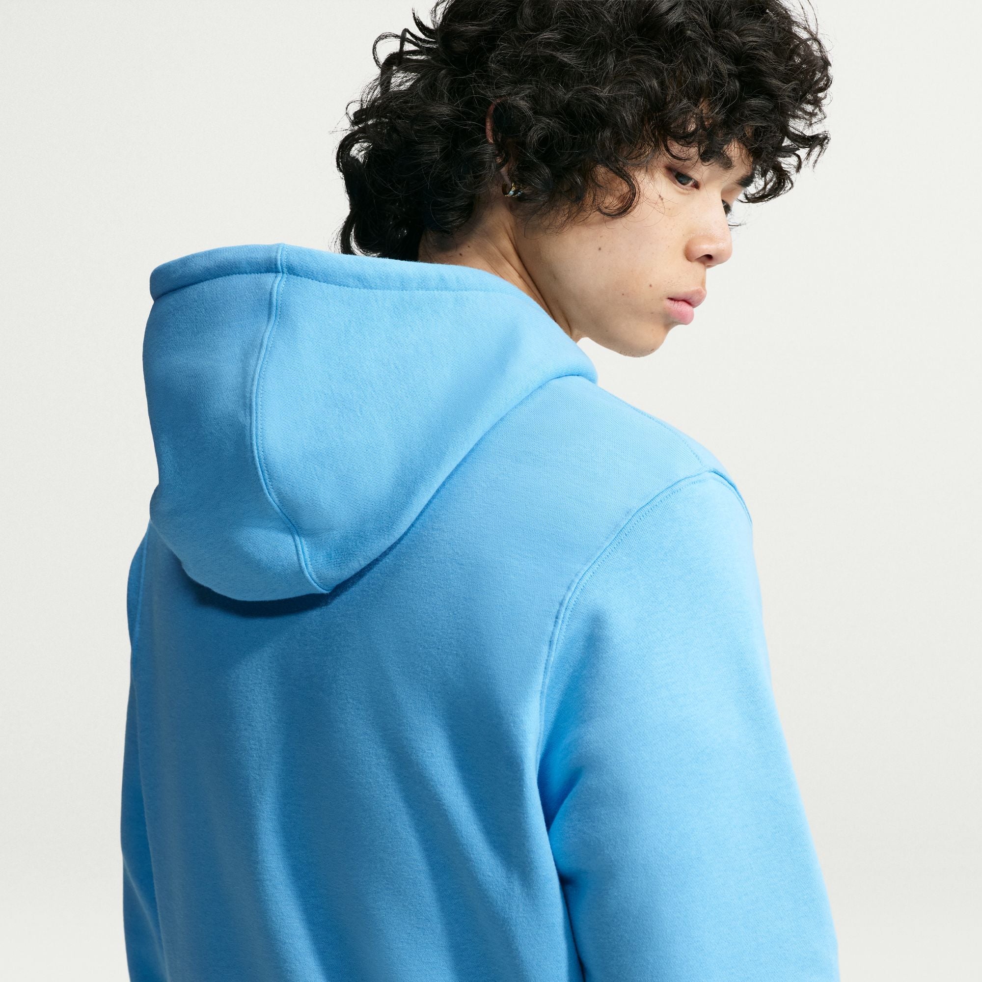 Nike Men's Club Fleece Hoodie FOOTBALL BLUE/FOOTBALL BLUE/WHITE
