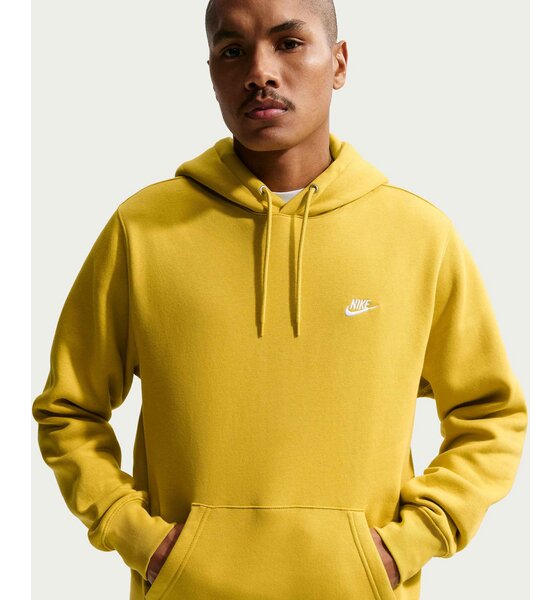 Nike Men's Club Fleece Hoodie Saffron Quartz
