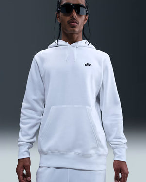 Nike Men's Club Fleece Hoodie White
