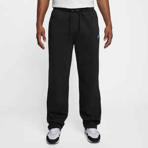 Nike Men's Club Open Hem Fleece Pant BLACK/BLACK/FOOTBALL BLUE
