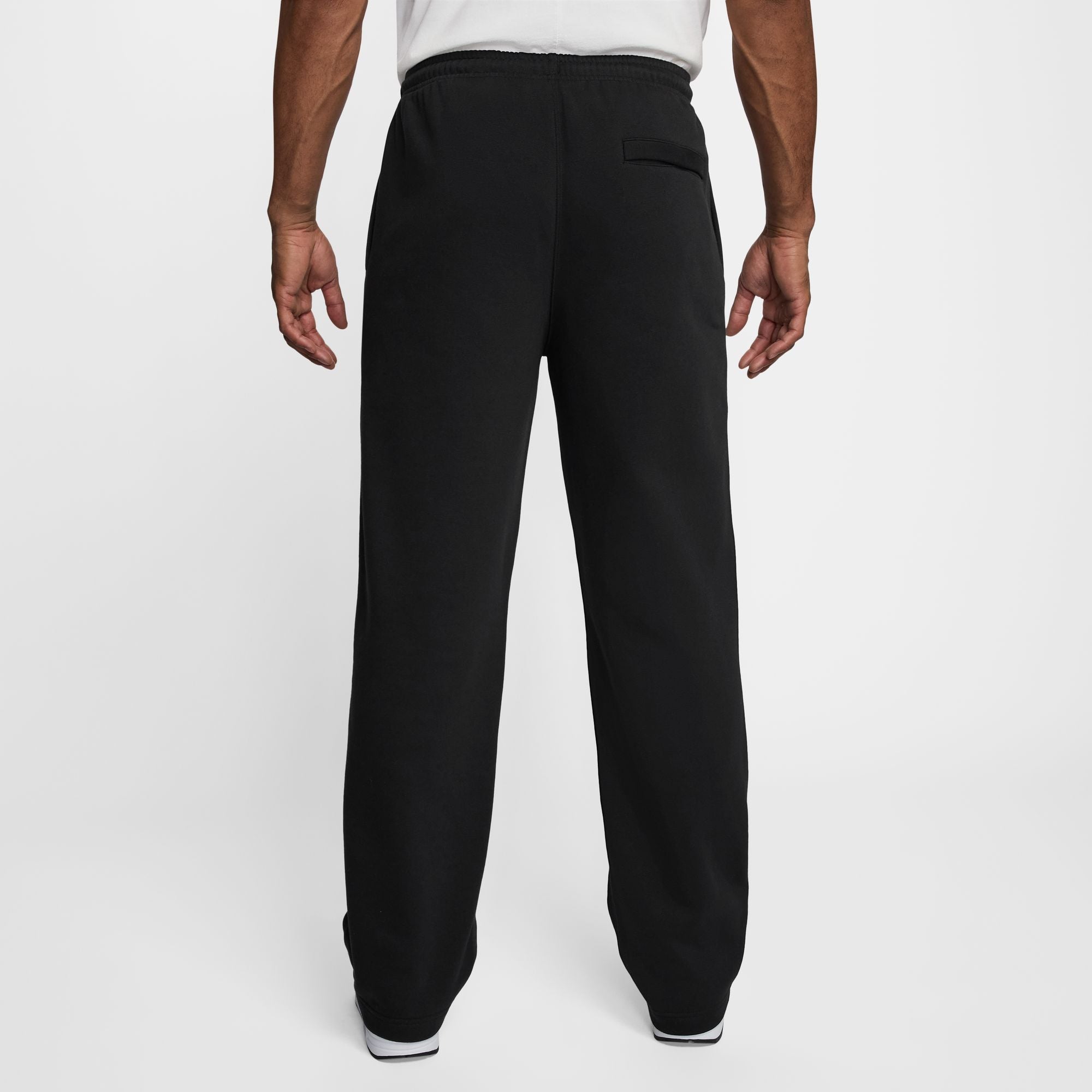 Nike Men's Club Open Hem Fleece Pant BLACK/BLACK/FOOTBALL BLUE
