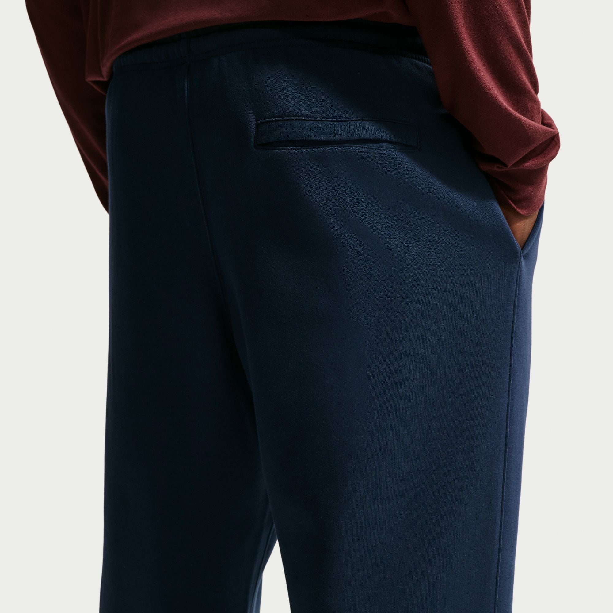Nike Men's Club Open Hem Fleece Pant OBSIDIAN/OBSIDIAN/WHITE
