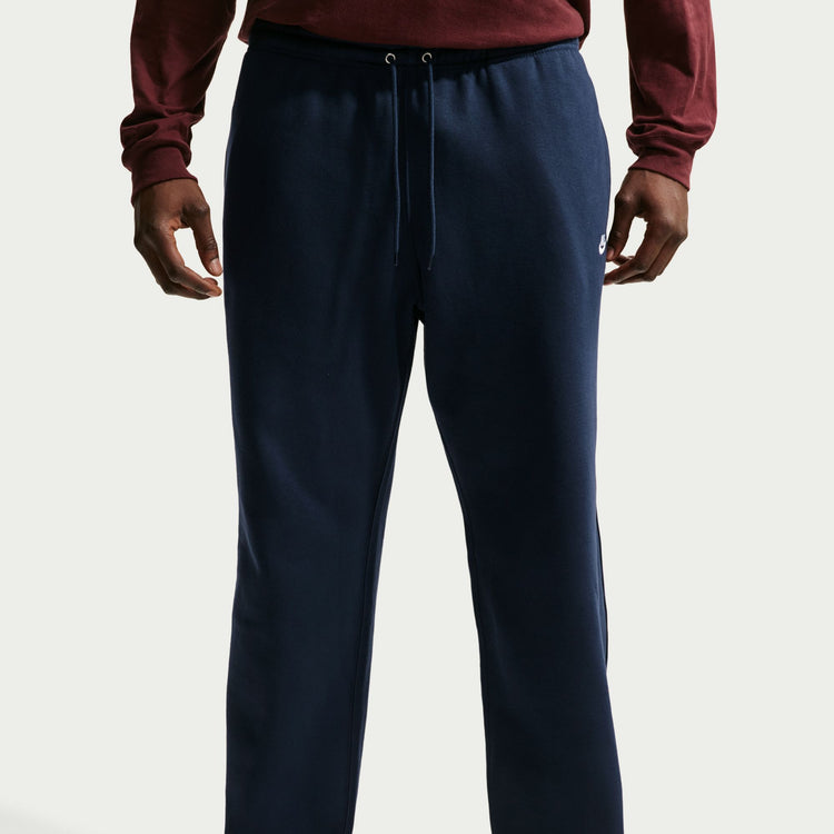 Nike Men's Club Open Hem Fleece Pant OBSIDIAN/OBSIDIAN/WHITE
