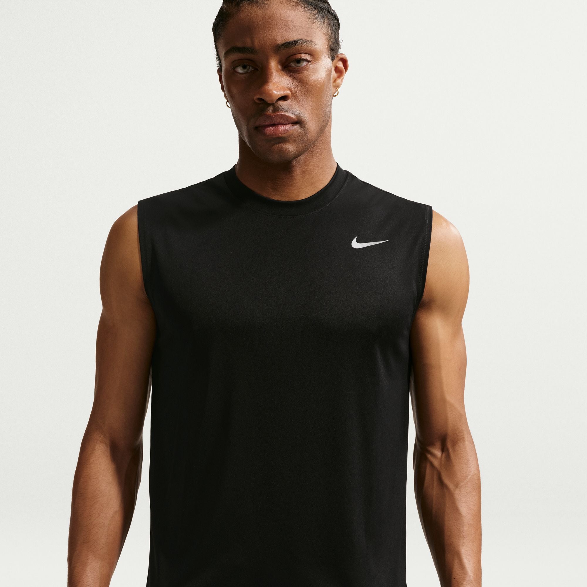 Nike-Men's-Dri-Fit-Flex-Training-Tank-Top-BLACK-MATTE-SILVER
