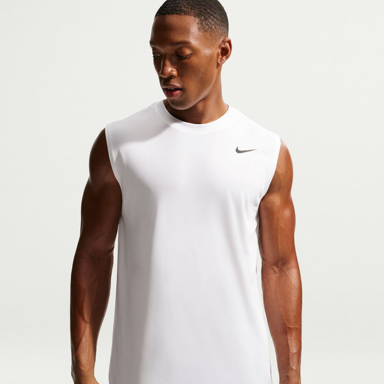 Nike-Men's-Dri-Fit-Flex-Training-Tank-Top-WHITE-BLACK
