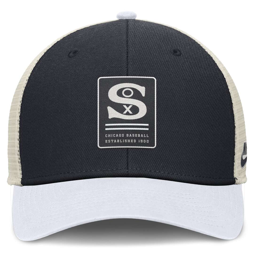 Nike Men's MLB Chicago White Sox Rise ST Adj Coop Trucker Cap