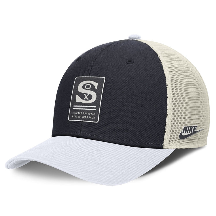 Nike Men's MLB Chicago White Sox Rise ST Adj Coop Trucker Cap