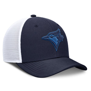 Nike Men's MLB Toronto Blue Jays Tonal Blue Rise Trucker Hat Blue