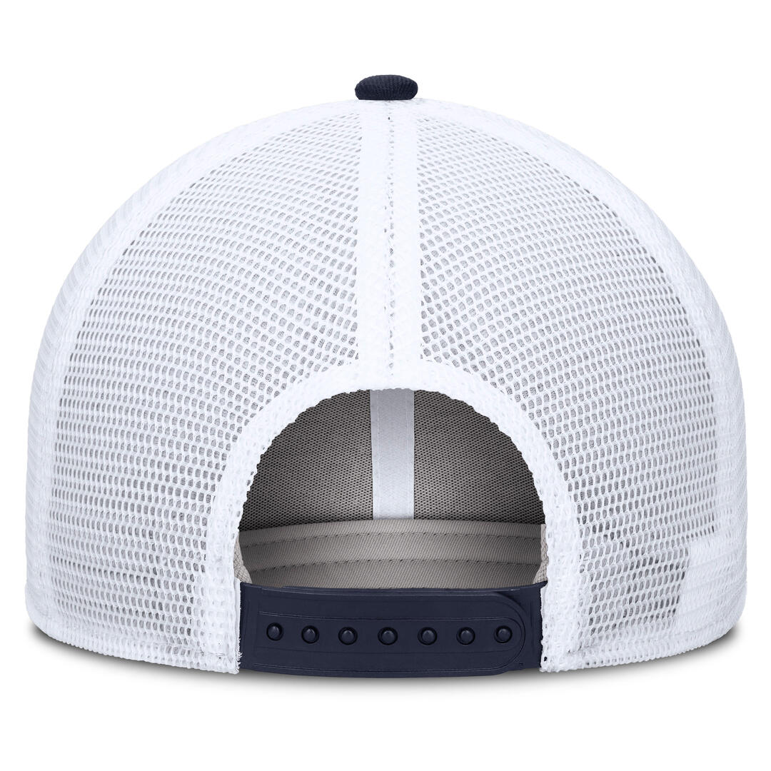 Nike Men's MLB Toronto Blue Jays Tonal Blue Rise Trucker Hat Blue