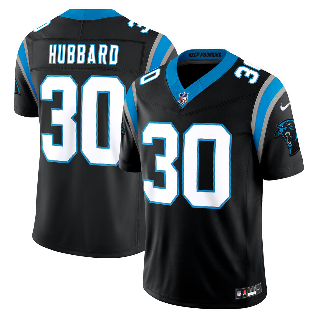Nike Men's NFL Carolina Panthers Chuba Hubbard Limited Jersey
