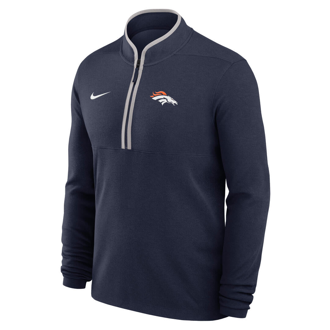 Nike Men's NFL Denver Broncos Victory 1/2 Zip Long Sleeve Top