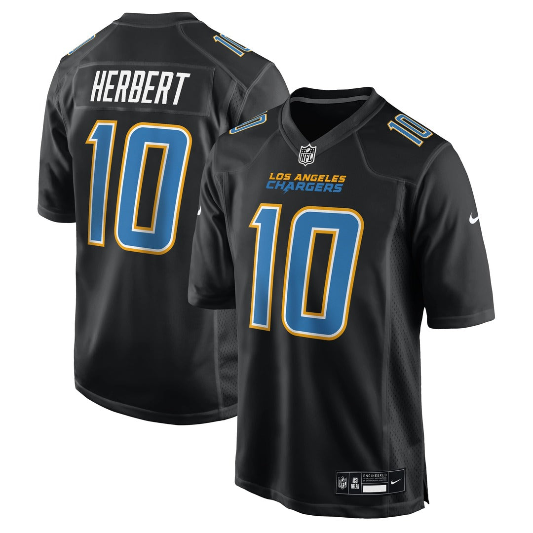 los angeles chargers gear Nike Men's NFL Los Angeles Chargers Justin Herbert Fashion Jersey