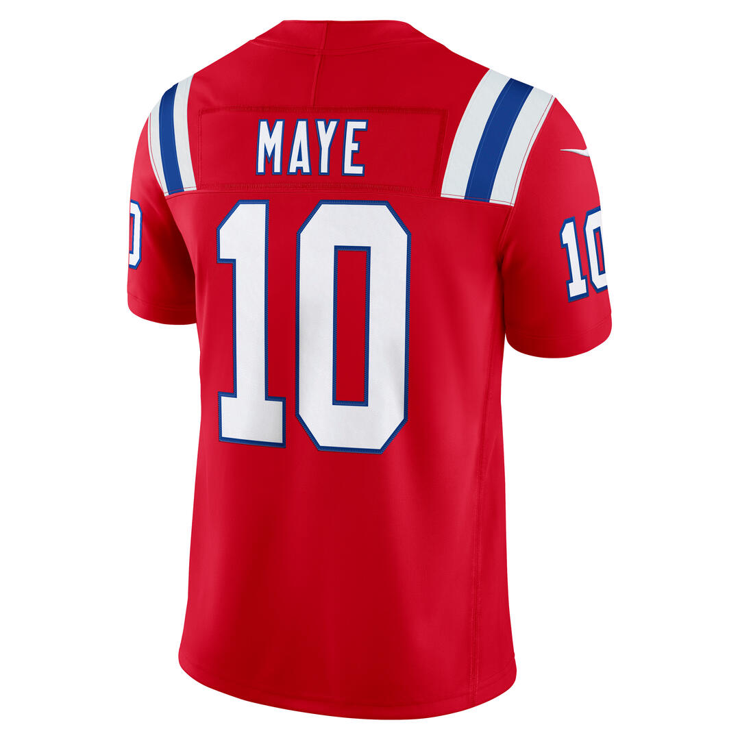  Nike Men's NFL New England Patriots Drake Maye Alternate Limited Jersey