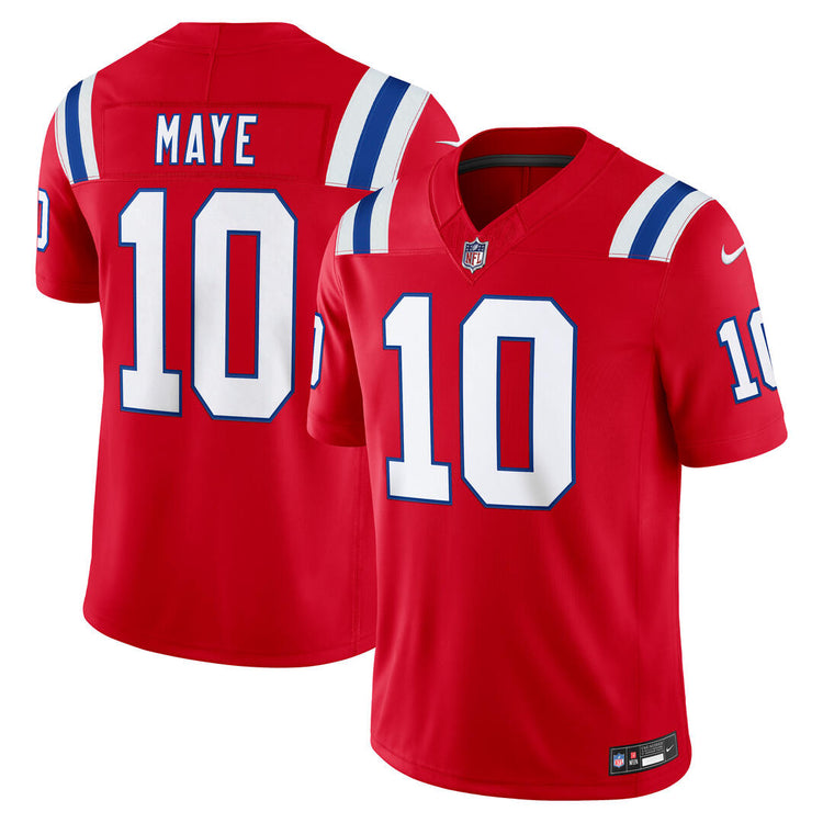  Nike Men's NFL New England Patriots Drake Maye Alternate Limited Jersey