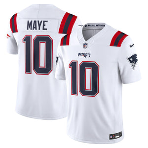 Nike Men's NFL New England Patriots Drake Maye Road Limited Jersey