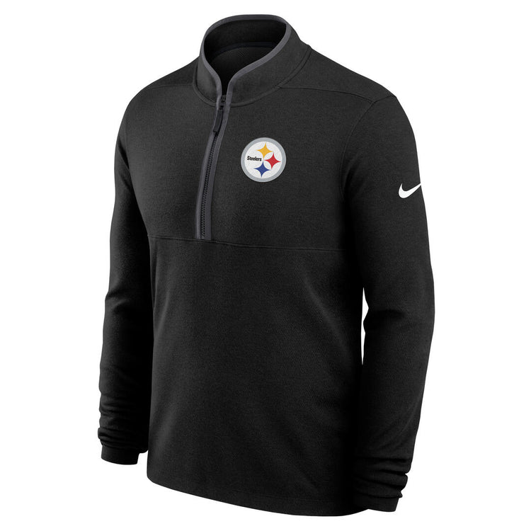 Nike Men's NFL Pittsburgh Steelers Victory 1/2 Zip Long Sleeve Top