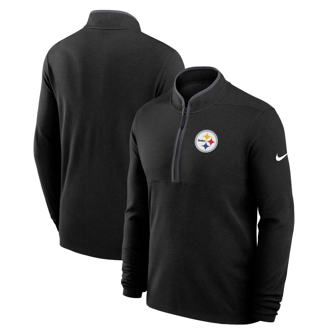 Nike Men's NFL Pittsburgh Steelers Victory 1/2 Zip Long Sleeve Top