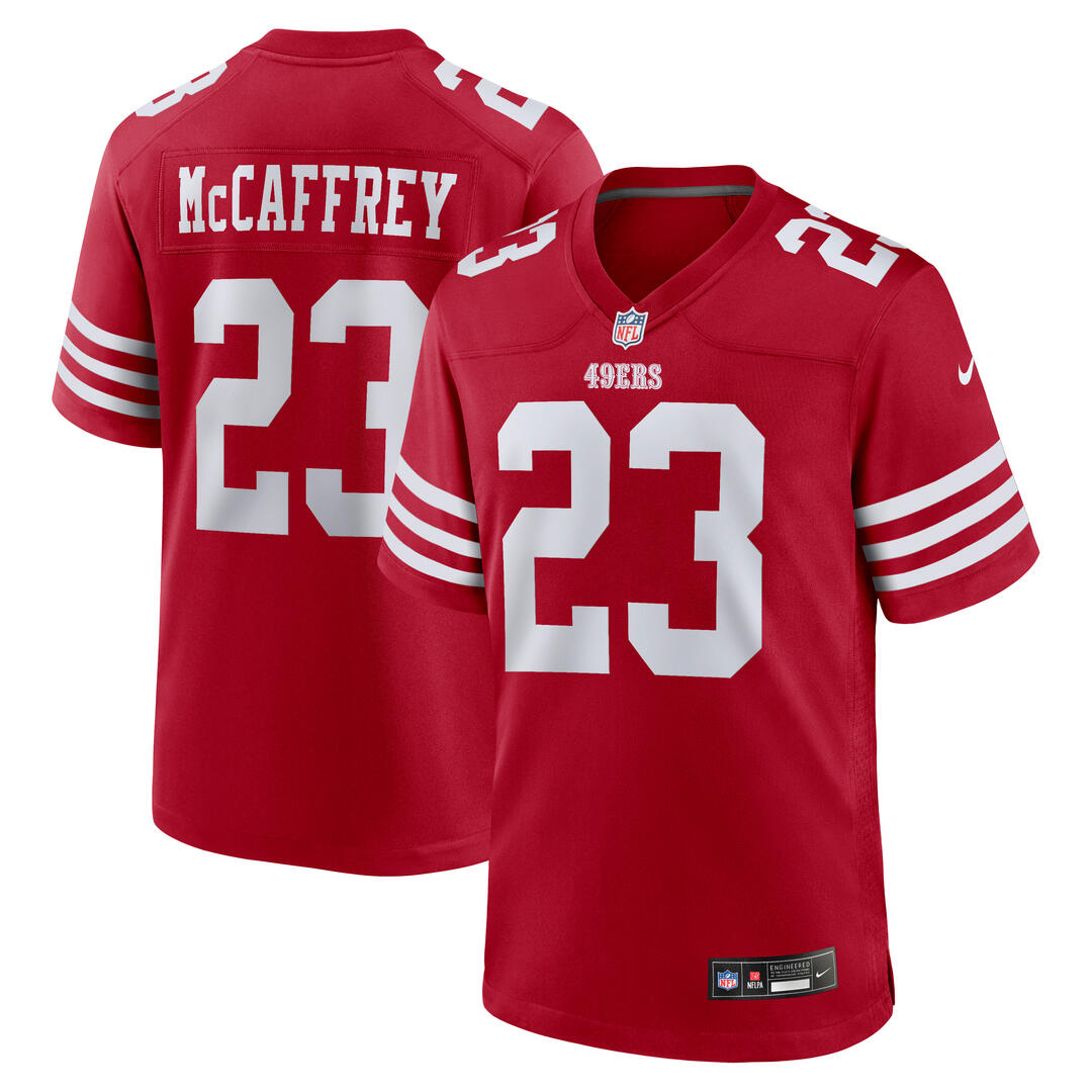 Nike Men's NFL San Francisco 49ers Christian McCaffrey Home Game Jersey