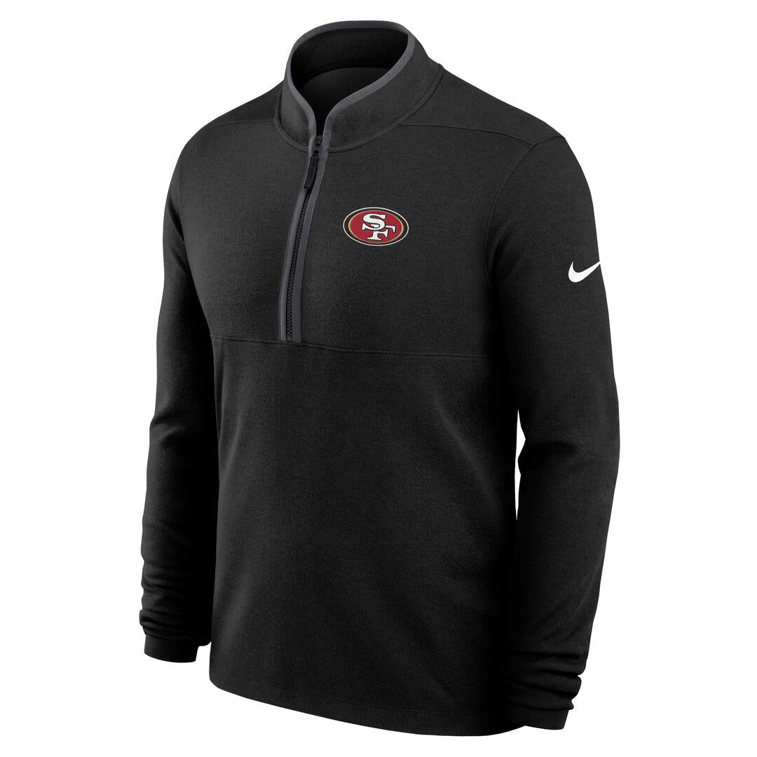 Nike Men's NFL San Francisco 49ers Victory 1/2 Zip Long Sleeve Top
